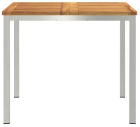 vidaXL Εξωτερικό Τραπέζι Φαγητού 90x90x74.5 εκ. Μασίφ ξύλο ακακίας