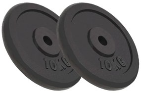 vidaXL Δίσκοι Βαρών 2 τεμ. 2x10 κ. από Χυτοσίδηρο