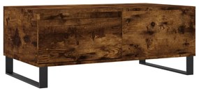 vidaXL Τραπεζάκι Σαλονιού Καπνιστή Δρυς 90x50x36,5 εκ. Επεξεργ. Ξύλο