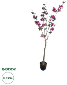 20675 GloboStar® Artificial Garden BOUGAUVILLEA 20675 Τεχνητό Διακοσμητικό Φυτό με Ανθη Μπουκανβίλιας Φουξ Υ150cm