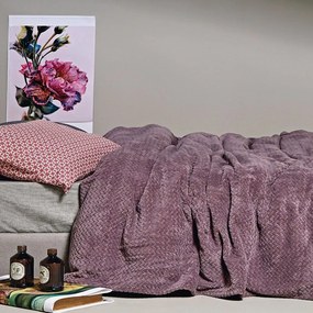 Κουβέρτα Stanley 35 Plum Kentia Queen Size 240x220cm Polyester