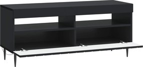 vidaXL Ντουλάπα LED Τηλεόρασης Μαύρο Επεξεργασμένο Ξύλο