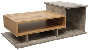 Τραπέζι σαλονιού Nuvele  σε γκρι antique-sonoma απόχρωση 90x50x35εκ