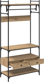 vidaXL Ντουλάπι artisan δρυς 89 x 39 x 184.5 εκ. Επεξεργασμένο Ξύλο