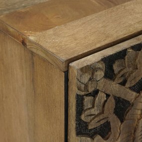 vidaXL Πλαϊνό γραφείο Καφέ 40 x 33 x 75 εκ. Στερεό ξύλο μάνγκο