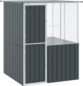 vidaXL Κλουβί Πουλιών Ανθρακί 165 x 165 x 200 εκ
