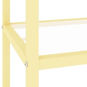 vidaXL Ράφι Μαύρο και Διαφανές 100 x 36 x 90 εκ. από Ψημένο Γυαλί