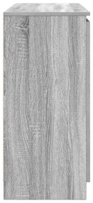 Συρταριέρα με Συρτάρια Γκρι Sonoma 100,5x35x76 εκ. Επεξ. Ξύλο - Γκρι