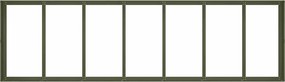vidaXL Ζαρντινιέρα Λαδί 280x80x40 εκ. από Χάλυβα