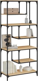 vidaXL Βιβλιοθήκη Sonoma Δρυς 81x36x176 εκ. από Επεξεργασμένο Ξύλο