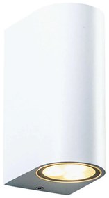 Φωτιστικό Τοίχου - Απλίκα SL8211GU10W 5,8x15cm 2xGU10 3W IP65 White Aca Plastic, Glass
