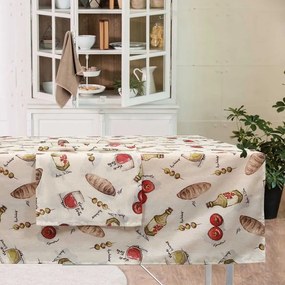 Runner 0616 Ecru-Olive-Red Das Home 45Χ140 Cotton-Polyester