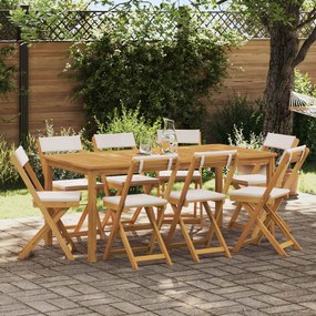 vidaXL Καρέκλες εξωτερικής βεράντας 8 pcs Λευκό κρεμ 40 x 53 x 80 εκ