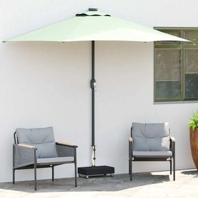 vidaXL Βάση Ομπρέλας Μαύρη 45 x 25 x 8 εκ. από Γρανίτη
