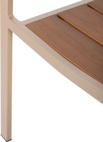 ΠΟΛΥΘΡΟΝΑ ΑΛΟΥΜΙΝΙΟΥ SAGA HM5127.04 ΣΑΜΠΑΝΙ ΜΕ POLYWOOD 55x52x86Yεκ.