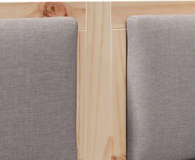 vidaXL Κεφαλάρι Άλλο Καφέ 120 cm Μασίφ ξύλο πεύκου