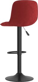 vidaXL Σκαμπό Μπαρ 2 τεμ. Μπορντό Βελούδινα