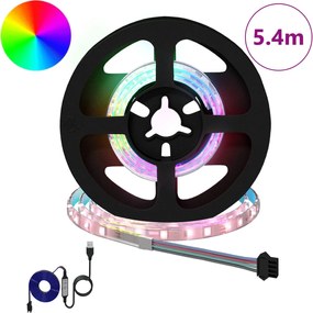 vidaXL Λωρίδα LED 12 pcs Μαύρο και Διαφανές 450 χλστ