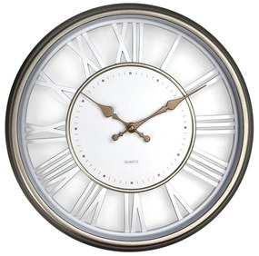 Ρολόι Τοίχου ArteLibre Ασημί Πλαστικό Φ30.5x4cm