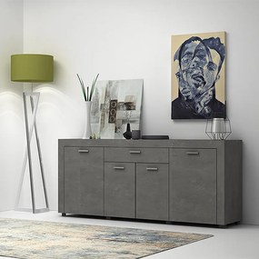 ΜΠΟΥΦΕΣ JOSEPH MEGAPAP ΧΡΩΜΑ ΓΚΡΙ ΣΚΥΡΟΔΕΜΑΤΟΣ 177X40X76ΕΚ.
