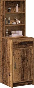 VidaXL Highboard Παλιό ξύλο 41 x 40 x 135 εκ Επεξεργασμένο Ξύλο
