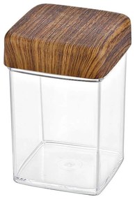 Βάζο Αποθήκευσης 10816 400ml Clear-Brown Evelin Polystyrene