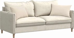 vidaXL Μαξιλάρι Καναπέ 2 pcs Μπεζ 60 x 40 cm ύφασμα