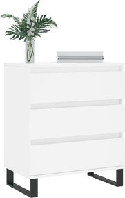vidaXL Συρταριέρα Λευκή 60 x 35 x 70 εκ. από Επεξεργασμένο Ξύλο