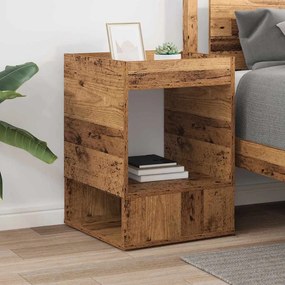 vidaXL End Table Παλιό ξύλο 40 x 40 x 56 εκ. Επεξεργασμένο ξύλο