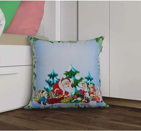 Stewehome Μαξιλαροθήκη με 3d ψηφιακή εκτύπωση και σχέδιο Πρωτοχρονιάς Πολύχρωμο 43x43 cm