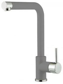 Armando Vicario Fluo 18510 Granite Croma Ψηλή Μπαταρία Κουζίνας Με αποσπώμενο Περιστρεφόμενο Ρουξούνι και Επιστόμιο