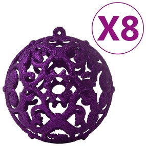 vidaXL Χριστουγεννιάτικες Μπάλες Σετ 100 Τεμαχίων Μοβ