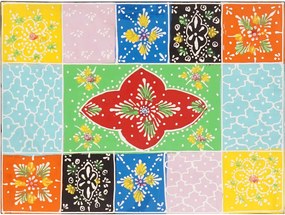 vidaXL Κομοδίνο με συρτάρι 2 pcs Πολύχρωμο 40 x 30 x 40 εκ