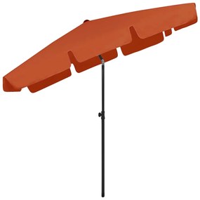 vidaXL Ομπρέλα Θαλάσσης Τερακότα 200 x 125 εκ.