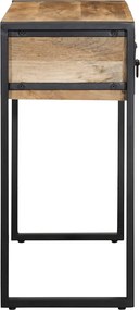 vidaXL Τραπέζι κονσόλας 100x35x75 cm Στερεό ακατέργαστο ξύλο Mango