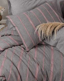 Double Quilt Cover Set Barisan - Grey Grey