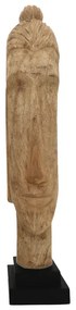 Προτομή βούδας Dran Inart φυσικό μάνγο ξύλο 12x12x63.5εκ