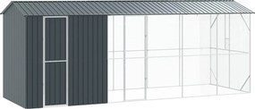 vidaXL Κλουβί Πουλιών Ανθρακί 645 x 208 x 247 εκ