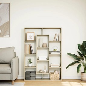 vidaXL Βιβλιοθήκη Χρώμα Sonoma Δρυς 102x29x143 εκ. Επεξεργασμένο Ξύλο