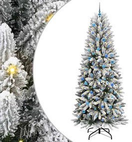 vidaXL Τεχνητό Χριστουγεννιάτικο Δέντρο με 300 LED Λευκό 240 cm