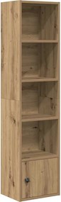 vidaXL Βιβλιοθήκη Αρτισιανή Δρυς 31x24x127 εκ. Επεξ. Ξύλο