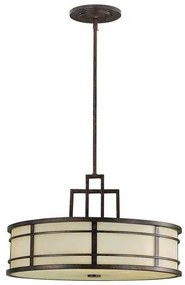 Κρεμαστό Φωτιστικό Οροφής 3xE27 Franklin Elstead Lighting-FE-FUSION-P-L-Μπρονζέ FE-FUSION-P-L