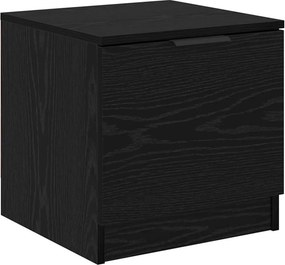 vidaXL Ντουλάπι κρεβατιού 2 τμχ. Μαύρη Οξυά 40 x 39 x 40 εκ.