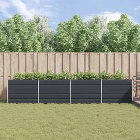 vidaXL Γλάστρα Ανθρακί 385 x 100 x 75 εκ Επικαλυμμένος Χάλυβας