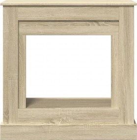 vidaXL Πλαίσιο Τζακιού Sonoma Δρυς 90x30x90 εκ. από Επεξ. Ξύλο