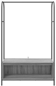 vidaXL Ράφι Ρούχων με Ράφια Γκρι Sonoma 100x44x160 εκ.