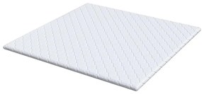 vidaXL Κουβέρτα Καρύδας Λευκό 200 x 200 cm Υφασμα Jacquard