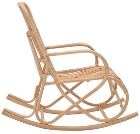 Καρέκλα - Κουνιστή πολυθρόνα Cormeny rattan pe σε φυσική απόχρωση 108x71x103εκ 71x108x103 εκ.