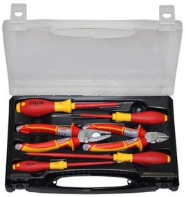 Σετ 6 Εργαλείων NWS VDE 1000V Κίτρινη Λαβή Σε Θήκη 15-8376 Lumen-15-8376-Κίτρινο 15-8376