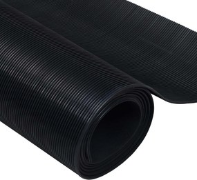vidaXL Μάτ δαπέδου Μαύρο 1 x 2 m Λάστιχο